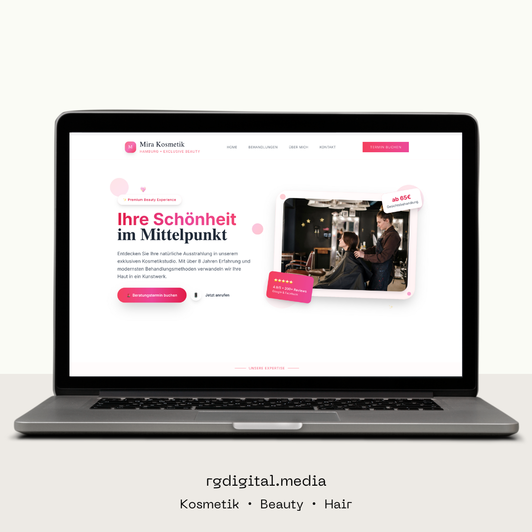 MIRA Kosmetik Studio Screenshot